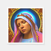 AI Art of the Seglied Jungfrau Mary Serviette (Vorderseite)