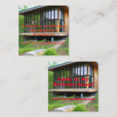 AI Art Products Square Business Card Quadratische Visitenkarte (Vorne/Hinten)