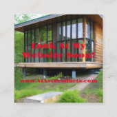 AI Art Products Square Business Card Quadratische Visitenkarte (Rückseite)