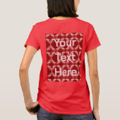 AI Art Red Custom Text Women's T - Shirt (Rückseite)