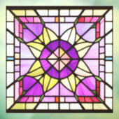 AI Art Stated Glass Window Clubs Fensteraufkleber (Blatt 3)