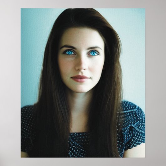 AI Art Woman's Portrait Poster (Vorne)