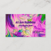 AI Art zeigt Visitenkarten auf zwei Seiten Visitenkarte (Vorderseite)