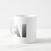 AI artificial intelligence Kaffeetasse (Vorderseite Links)