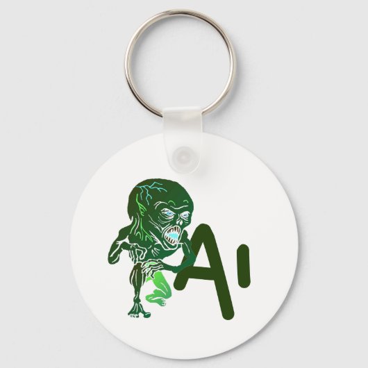 AI Artificial Intelligence sein Hier-Technik-Vorsi Schlüsselanhänger (Vorderseite)