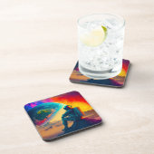 Ai Astronaut Getränkeuntersetzer (Rechte Seite)