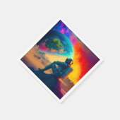 Ai Astronaut Serviette (Ecke)