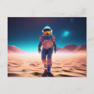 AI Astronauten Postkarte
