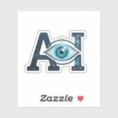 AI-Auge Aufkleber (Blatt)