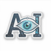 AI-Auge Aufkleber (Vorderseite)