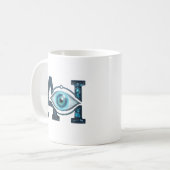 AI-Auge Kaffeetasse (Vorderseite Links)