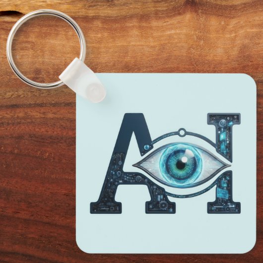 AI-Auge Schlüsselanhänger (Vorderseite)