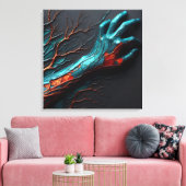 AI außerhalb der Grenzen Leinwanddruck (Insitu (Wohnzimmer))