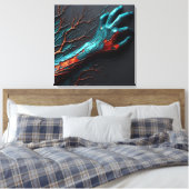 AI außerhalb der Grenzen Leinwanddruck (Insitu (Schlafzimmer))