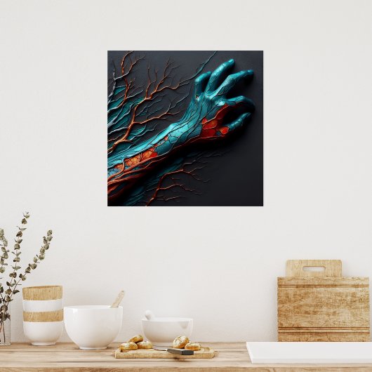 AI außerhalb der Grenzen Poster (Küche)