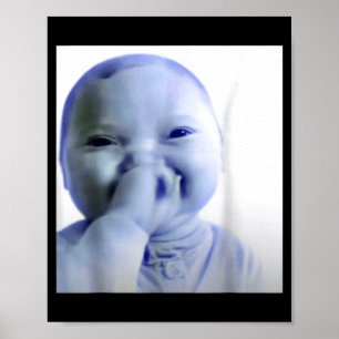 Ai Baby Du Schwörst Meme Lustiges Lachendes Baby M Poster
