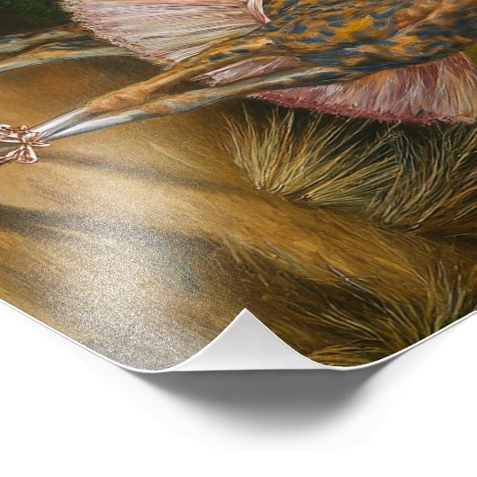 AI Ballet Giraffe Fotodruck (Ecke)