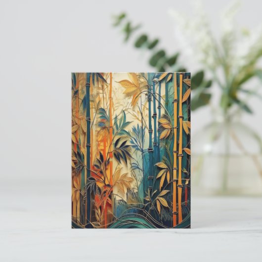 AI Bamboo Postkarte (Stehend Vorderseite)