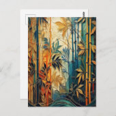 AI Bamboo Postkarte (Vorne/Hinten)