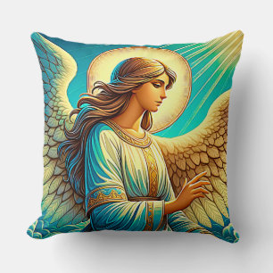 AI Beautiful Angel Expressionist Effect Kissen