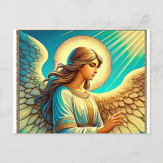 AI Beautiful Angel Expressionist Effect Postkarte