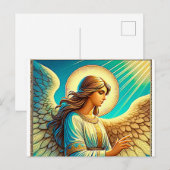 AI Beautiful Angel Expressionist Effect Postkarte (Vorne/Hinten)