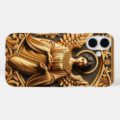 AI Beautiful Woodworked Angel Case-Mate iPhone Hülle (Rückseite (Horizontal))