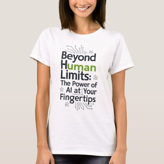AI Beyond Limits T-Shirt – Menschliches Potenzial (Vorderseite)