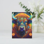 AI Bison Postkarte (Stehend Vorderseite)