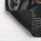 AI Black Cat mit gelben Augen Mousepad (Ecke)