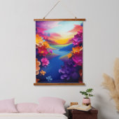 Ai Blume Design Wandteppich Mit Holzrahmen (Schlafzimmer)