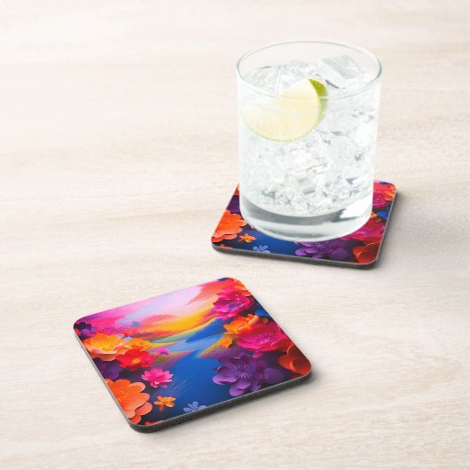 Ai Blume Getränkeuntersetzer (Rechte Seite)