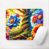 AI-Blume Mousepad (Mit Mouse)
