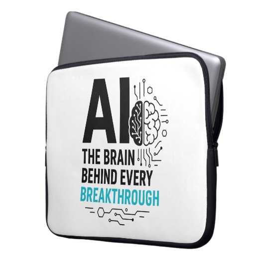 AI Brain Sleeve | Durchbruch-Tech-Beschützer (Vorderseite Links)