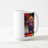 AI Buffalo Art Kaffeetasse (VorderseiteRechts)