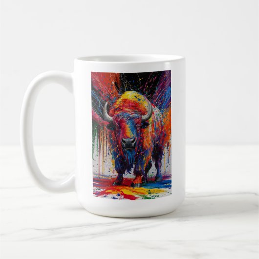 AI Buffalo Art Kaffeetasse (Links)