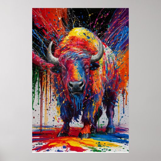 AI Buffalo Art Poster (Vorne)