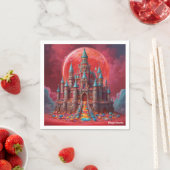 AI Candy Castle Napkins Serviette (Beispiel)