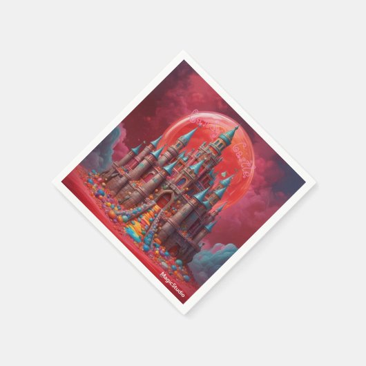 AI Candy Castle Napkins Serviette (Ecke)