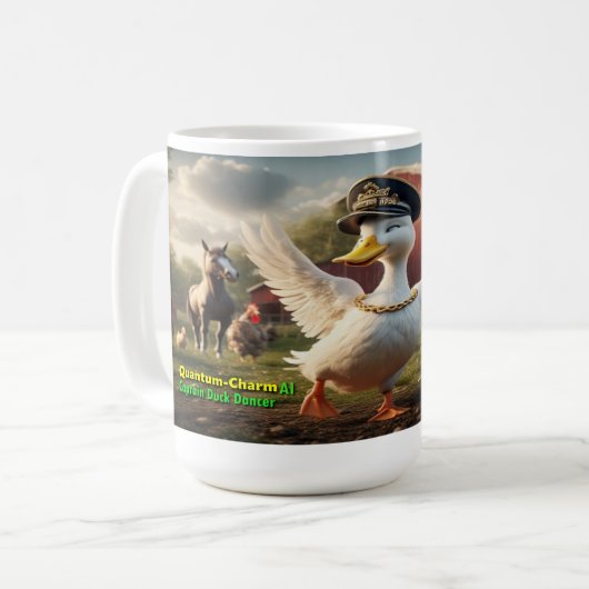 AI Captain Duck Dancer v1.0 Kaffeetasse (Vorderseite Links)