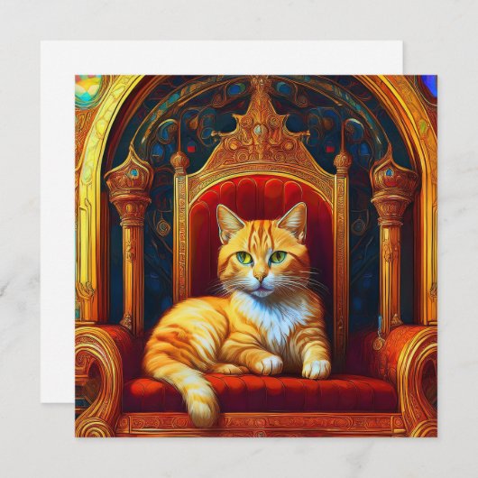 AI Cat Feiertagskarte (Vorne/Hinten)