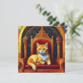 AI Cat Feiertagskarte (Stehend Vorderseite)