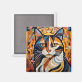 AI Cat Magnet (Vorderseite/Rückseite)