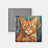 AI Cat Magnet (Vorderseite/Rückseite)