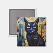 AI Cat Magnet (Vorderseite/Rückseite)