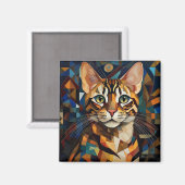 AI Cat Magnet (Vorderseite/Rückseite)