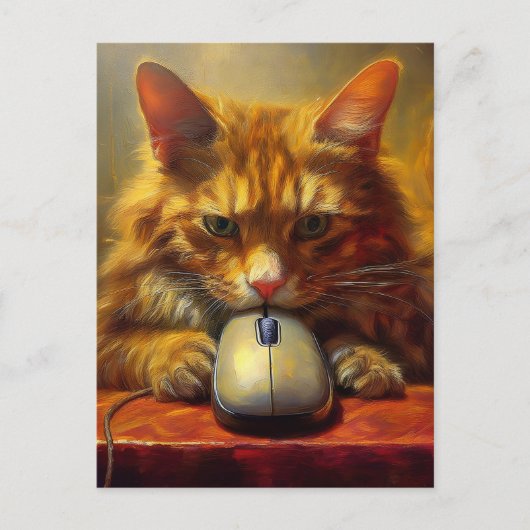 AI Cat Postkarte (Vorderseite)