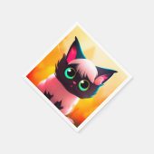 Ai Cat Serviette (Ecke)