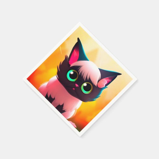 Ai Cat Serviette (Ecke)