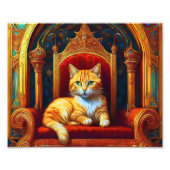 AI Cat Throne Fotodruck (Vorne)